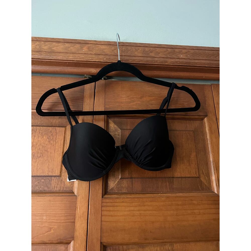 NWT Aerie OG Women's Lightly Lined Underwire Bikini Top True Black Size 32D - Picture 2 of 12
